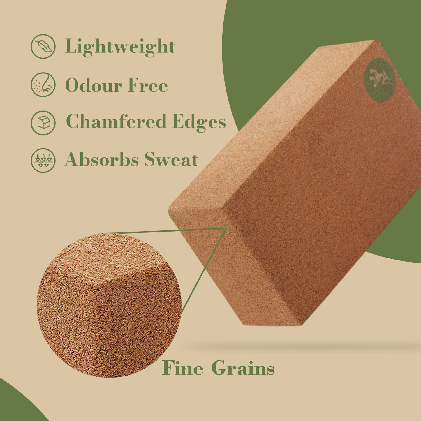 Cork Yoga Block