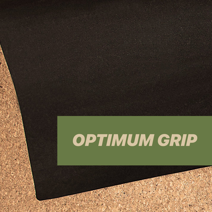 Yos Yoga Combo Starter Kit - Set of 2 Natural Cork Block with Yoga Travel Cork Mat (2mm)