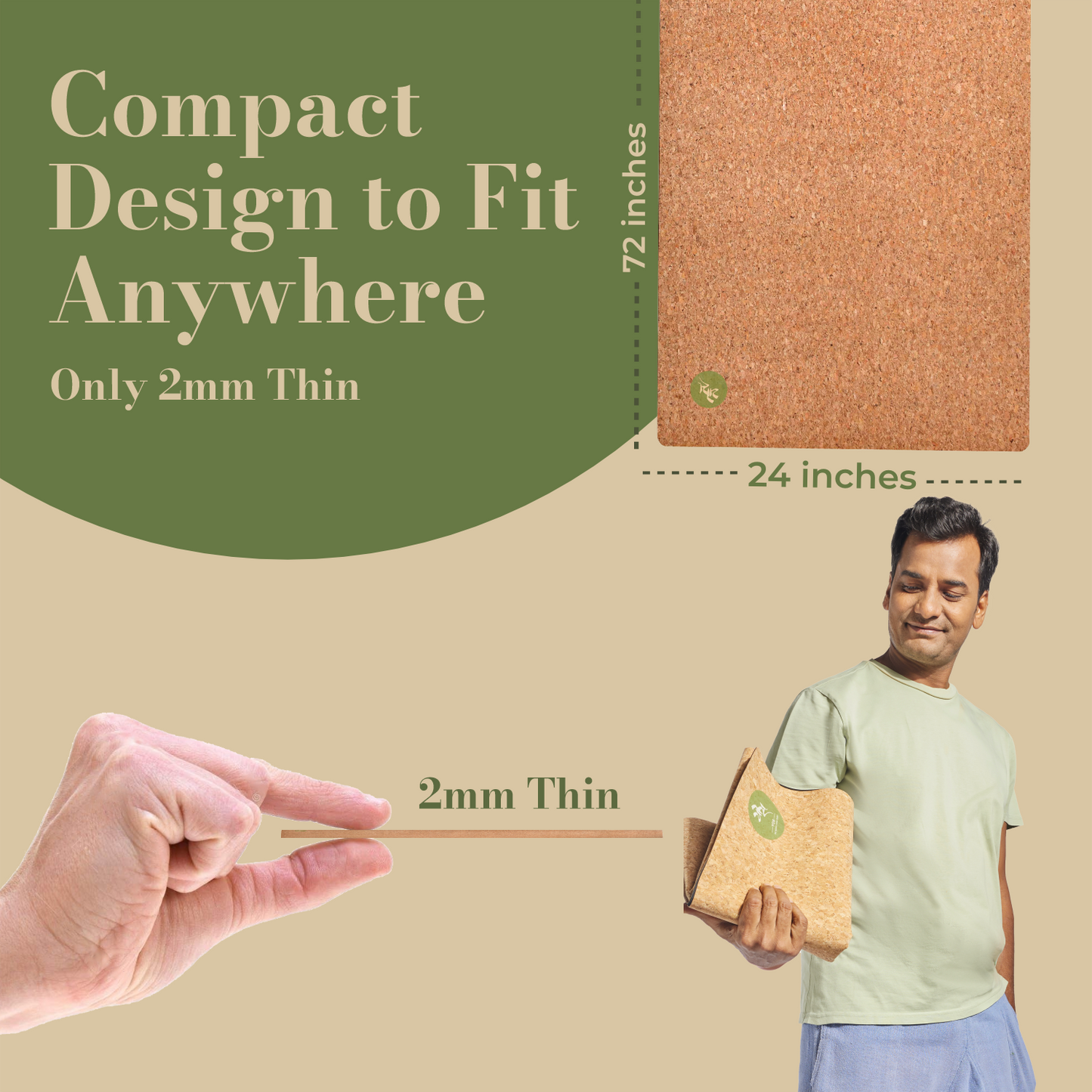 Cork Travel Yoga Mat