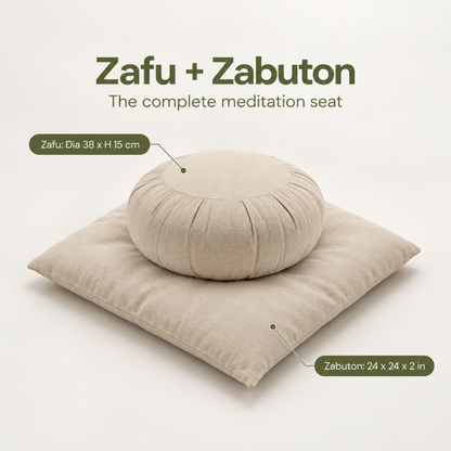 Round Zafu and Zabuton Combo set
