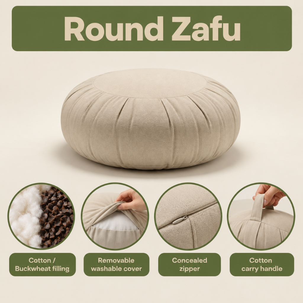 Round Zafu and Zabuton Combo set