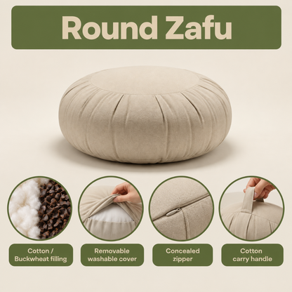 Round Zafu and Zabuton Combo set