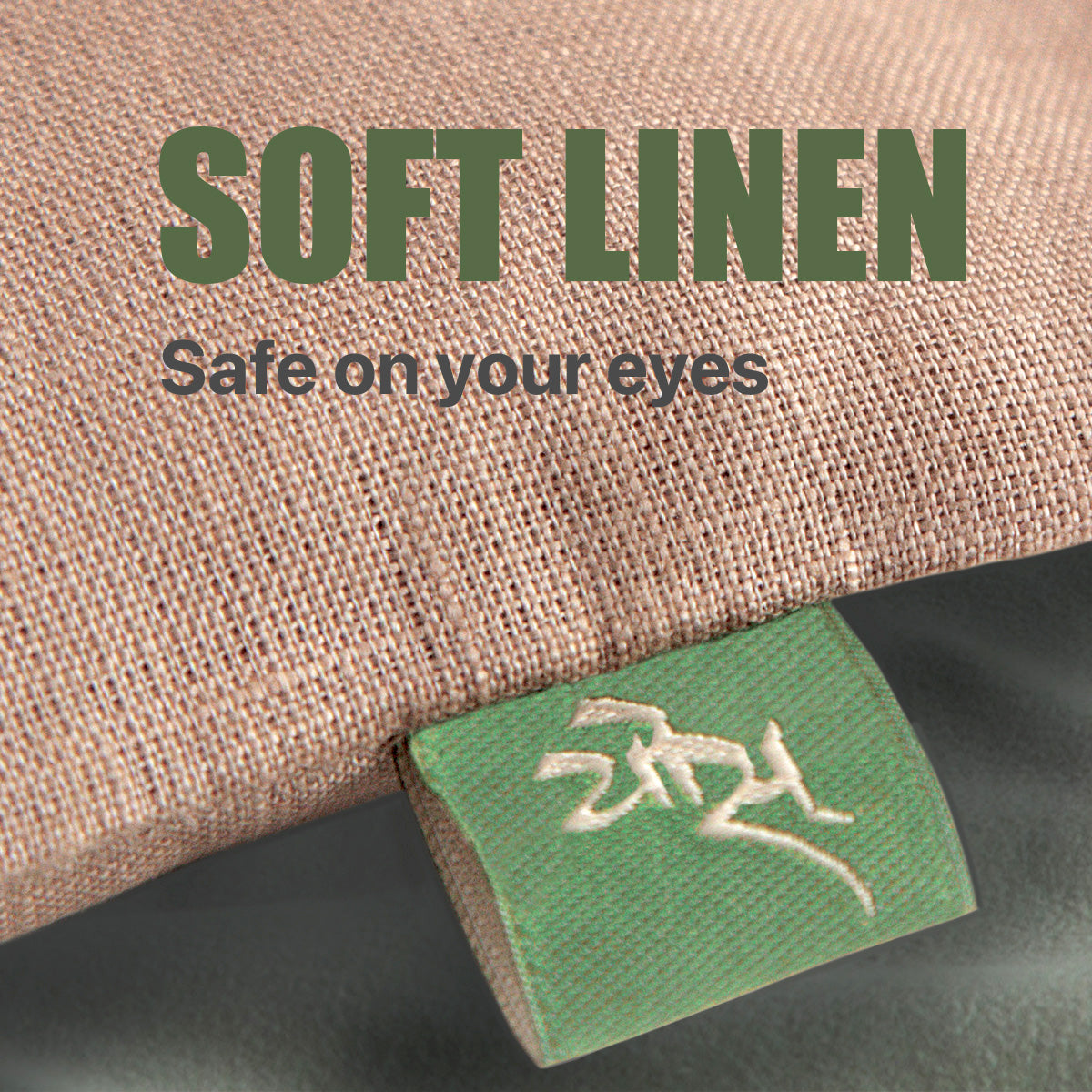 The soft linen used is to prevent any skin rash and safe on your eyes.