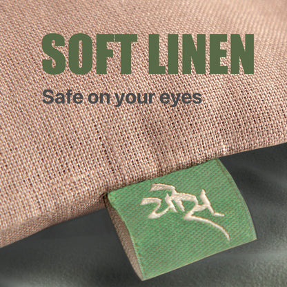 The soft linen used is to prevent any skin rash and safe on your eyes.
