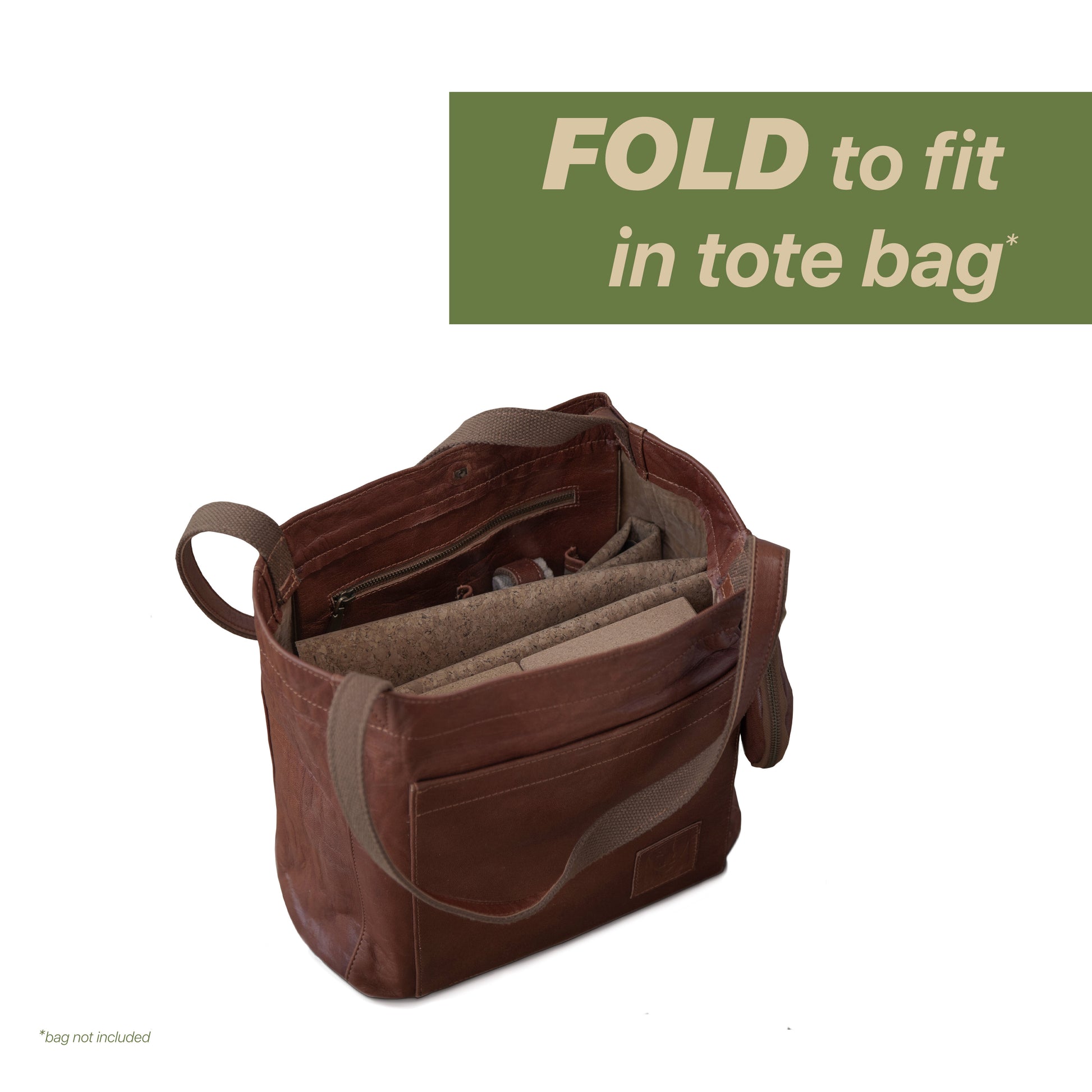 foldable yoga mat fits in any bag