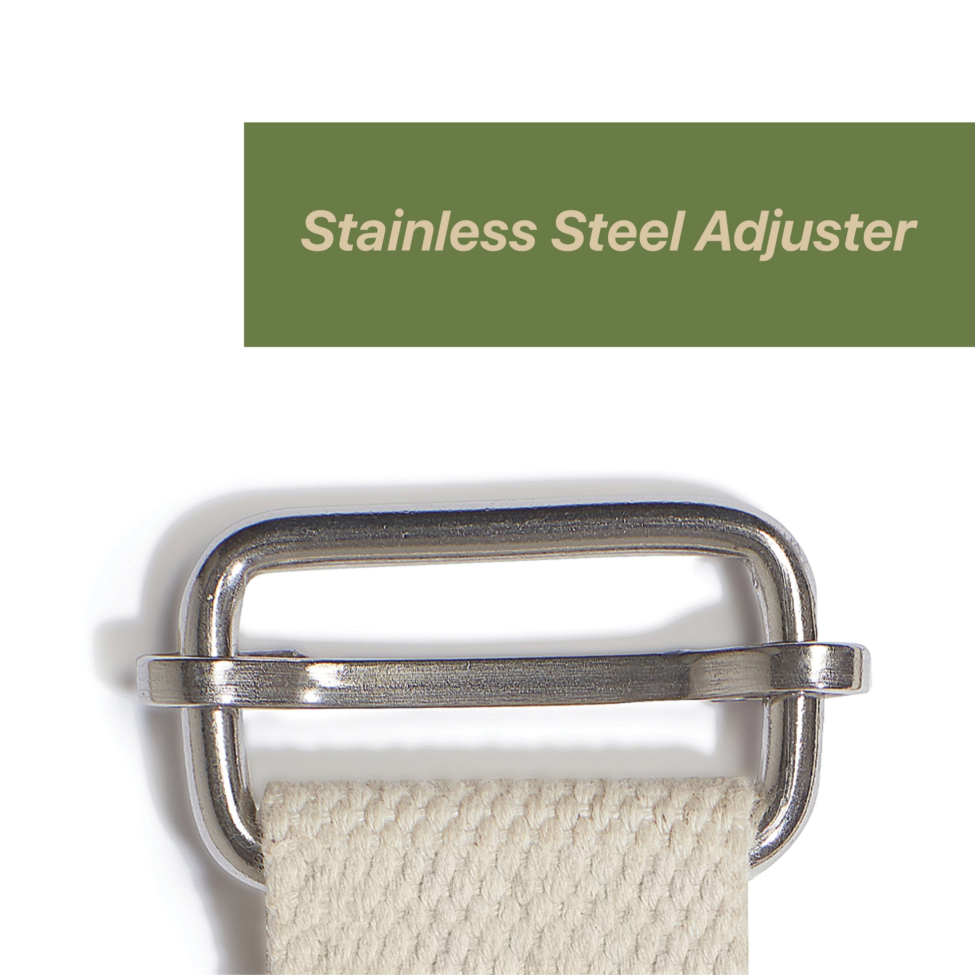best yoga belt with steel adjuster